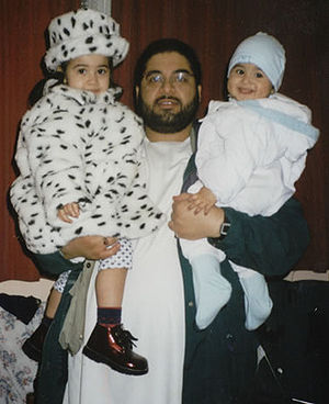 English: A photograph of Shaker Aamer with his...