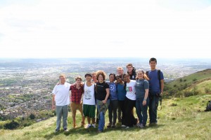 Me with my students on Cave Hill in 2013