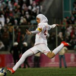 A player for Iran during the 2011 Women's World Cup