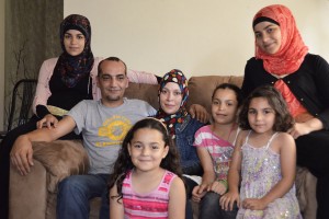 Mohammad and Linda Jomaa al-Halabi, along with their five daughters, are among the fewer than 1,000 Syrian refugees who have been resettled in the U.S. They left Syria in August 2012 and arrived last year in Baltimore, where they live now. Michele Kelemen/NPR